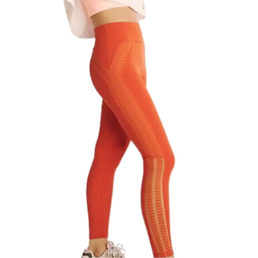 🆕 Free People Desert Renegade Leggings In Mandarin Red